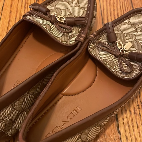 Coach C print loafers with bow - Picture 4 of 5